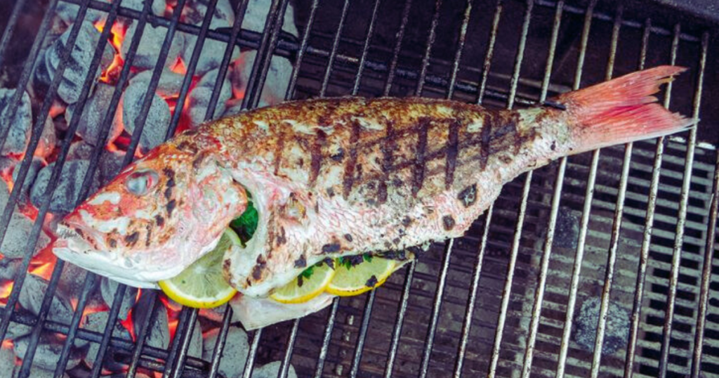 Cooking Fish on a Charcoal Grill